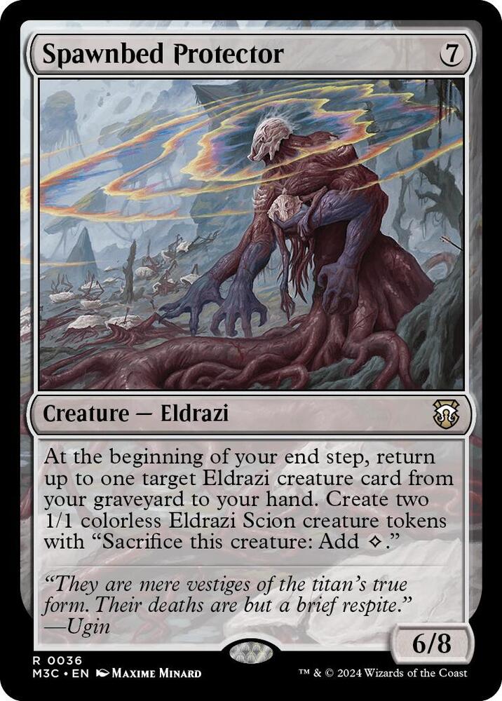 Spawnbed Protector (Ripple Foil) 36 card from Commander: Modern Horizons 3
