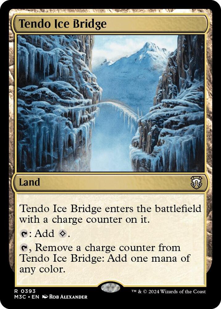 Tendo Ice Bridge (Ripple Foil) 393 card from Commander: Modern Horizons 3