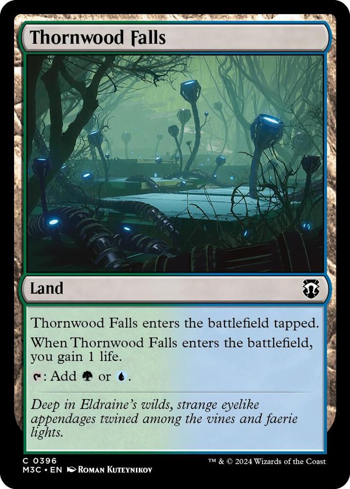 Thornwood Falls (Ripple Foil) 396 card from Commander: Modern Horizons 3