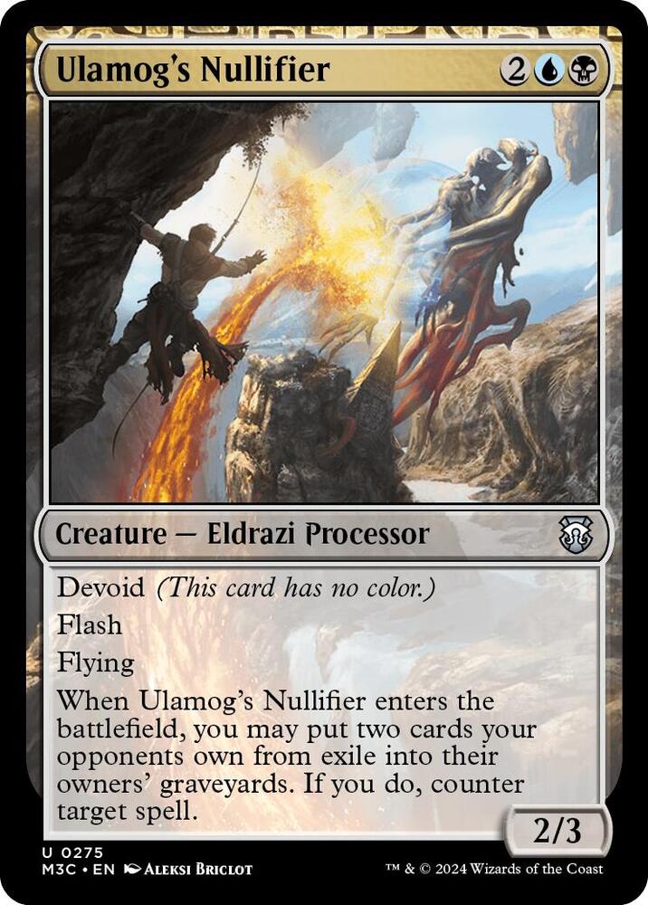 Ulamog's Nullifier (Ripple Foil) 275 card from Commander: Modern Horizons 3