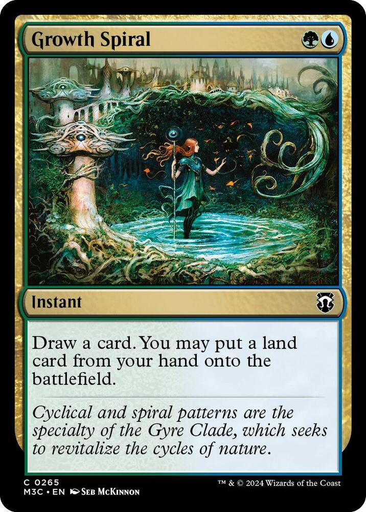 Growth Spiral (Ripple Foil) 265 card from Commander: Modern Horizons 3