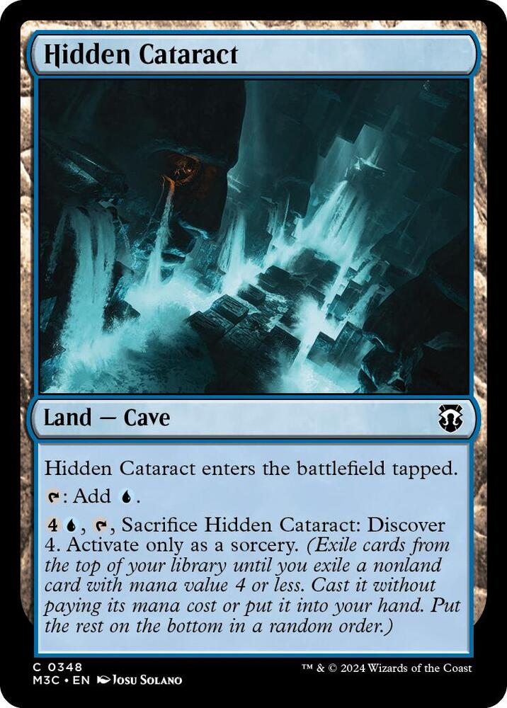 Hidden Cataract (Ripple Foil) 348 card from Commander: Modern Horizons 3