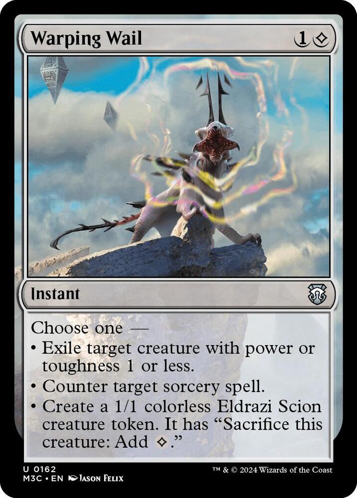 Warping Wail (Ripple Foil) 162 card from Commander: Modern Horizons 3
