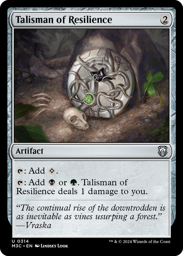 Talisman of Resilience (Ripple Foil) 314 card from Commander: Modern Horizons 3