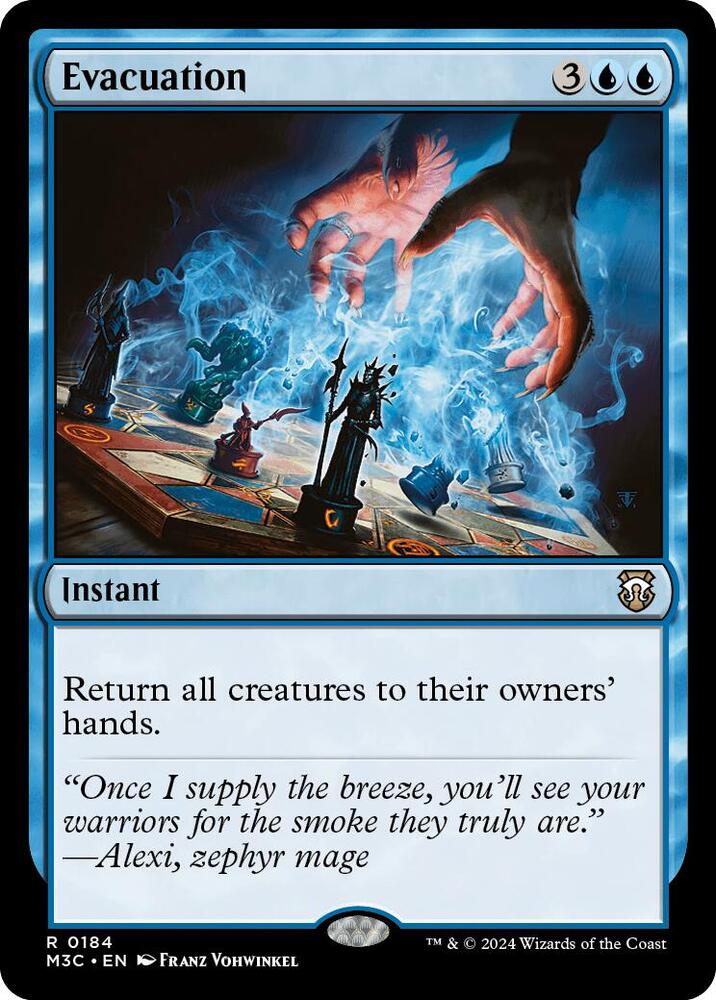 Evacuation (Ripple Foil) 184 card from Commander: Modern Horizons 3