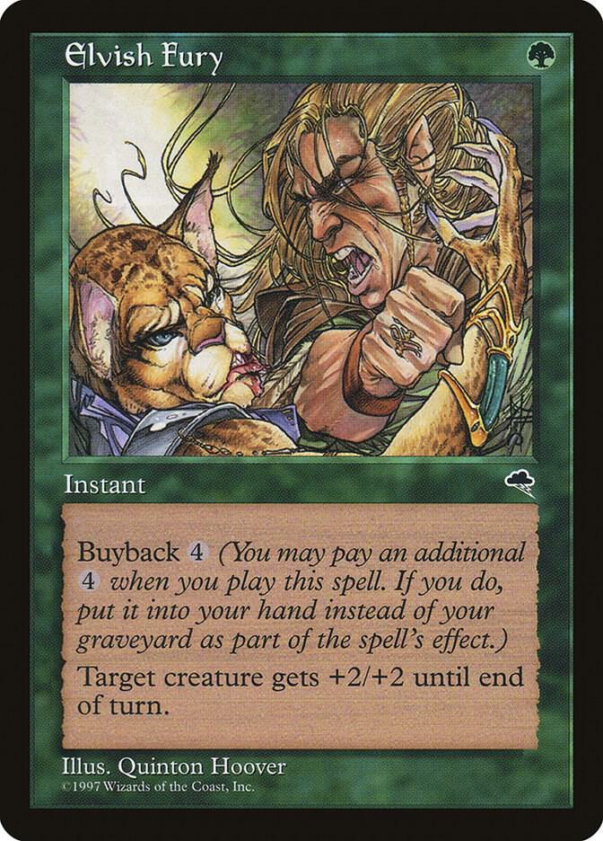 Elvish Fury 226 card from Tempest