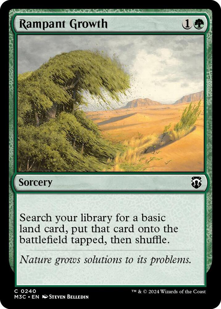 Rampant Growth 240 card from Commander: Modern Horizons 3