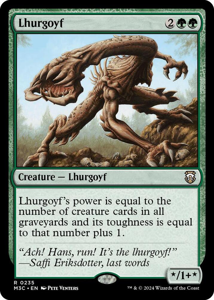 Lhurgoyf 235 card from Commander: Modern Horizons 3