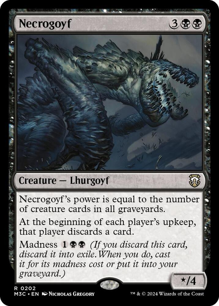 Necrogoyf 202 card from Commander: Modern Horizons 3