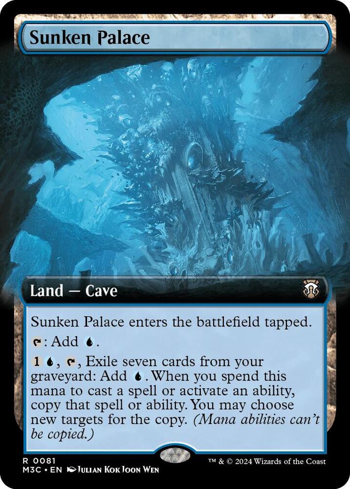 Sunken Palace (Extended Art) 81 card from Commander: Modern Horizons 3