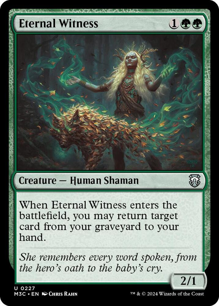 Eternal Witness 227 card from Commander: Modern Horizons 3