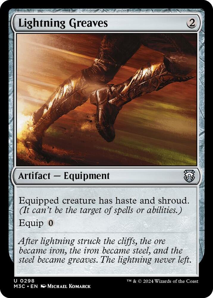 Lightning Greaves 298 card from Commander: Modern Horizons 3