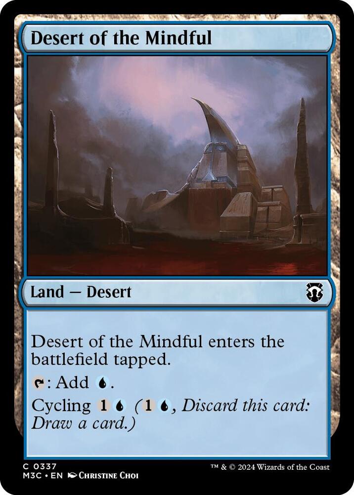 Desert of the Mindful (Ripple Foil) 337 card from Commander: Modern Horizons 3