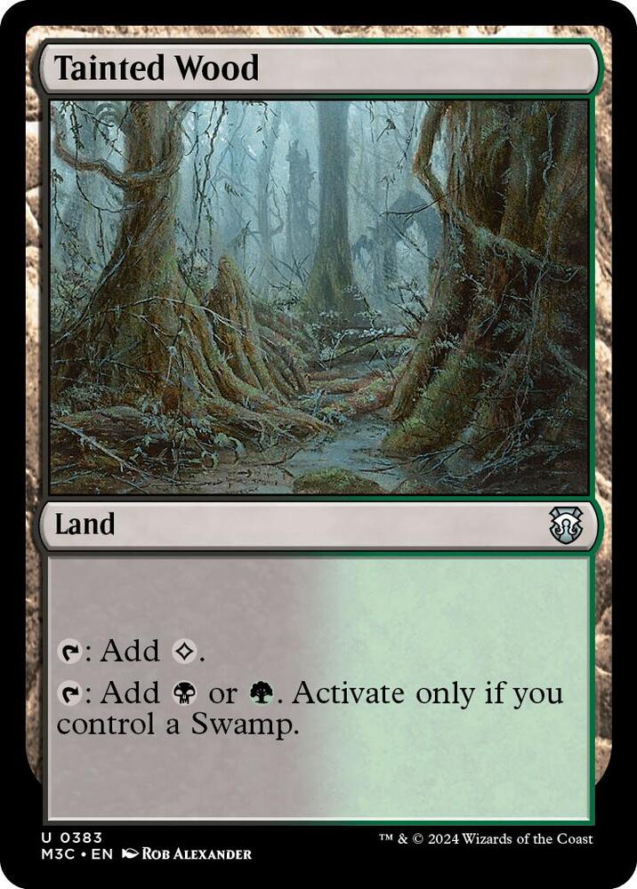 Tainted Wood 383 card from Commander: Modern Horizons 3