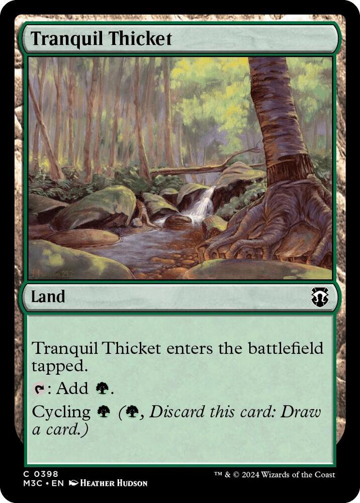 Tranquil Thicket 398 card from Commander: Modern Horizons 3