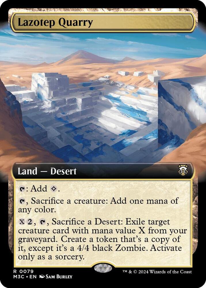 Lazotep Quarry (Extended Art) (Ripple Foil) 79 card from Commander: Modern Horizons 3