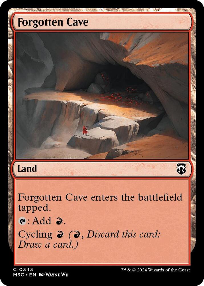 Forgotten Cave 343 card from Commander: Modern Horizons 3