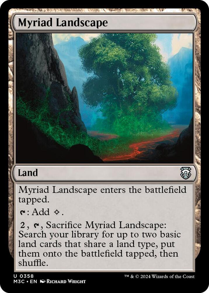 Myriad Landscape 358 card from Commander: Modern Horizons 3