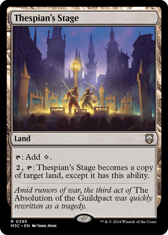 Thespian's Stage (Ripple Foil) 395 card from Commander: Modern Horizons 3