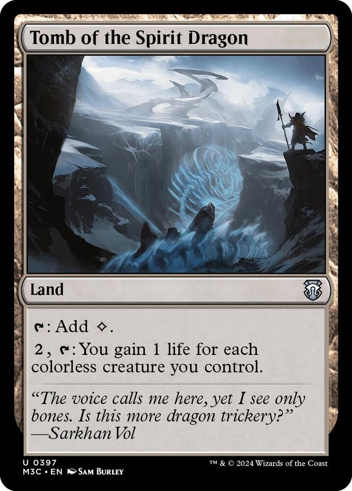 Tomb of the Spirit Dragon (Ripple Foil) 397 card from Commander: Modern Horizons 3