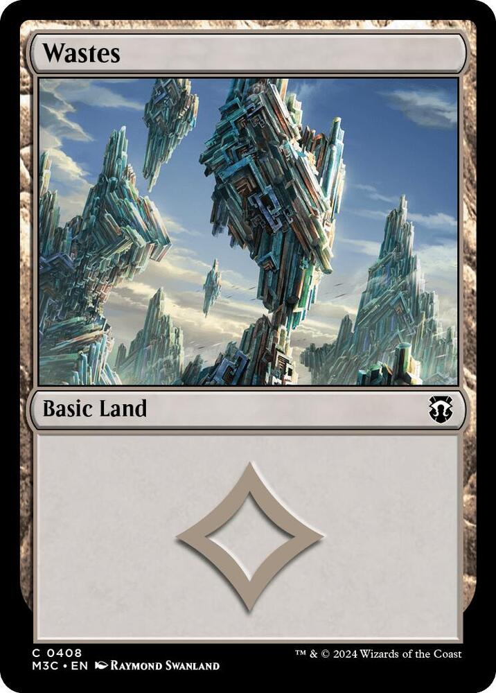 Wastes (Ripple Foil) 408 card from Commander: Modern Horizons 3