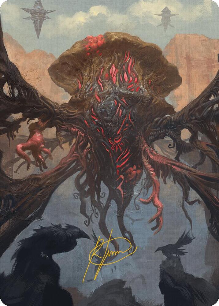 Inversion Behemoth Art Card (Gold-Stamped Signature) 27 card from Art Series: Modern Horizons 3