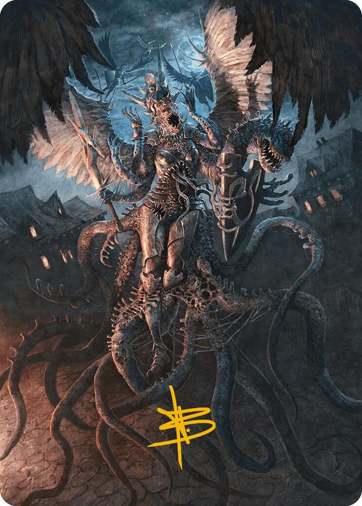 Angelic Aberration Art Card (Gold-Stamped Signature) 28 card from Art Series: Modern Horizons 3