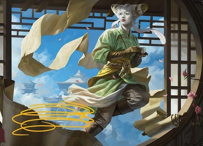 Tamiyo, Inquisitive Student Art Card (Gold-Stamped Signature) 17 card from Art Series: Modern Horizons 3