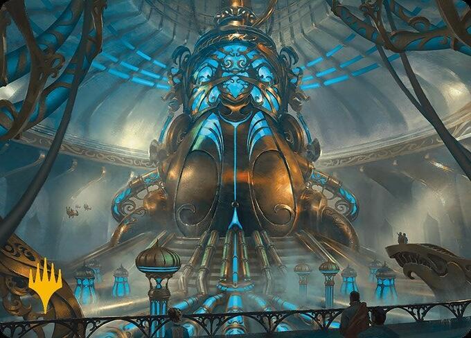 Aether Refinery Art Card (Gold-Stamped Planeswalker Symbol) 30 card from Art Series: Modern Horizons 3