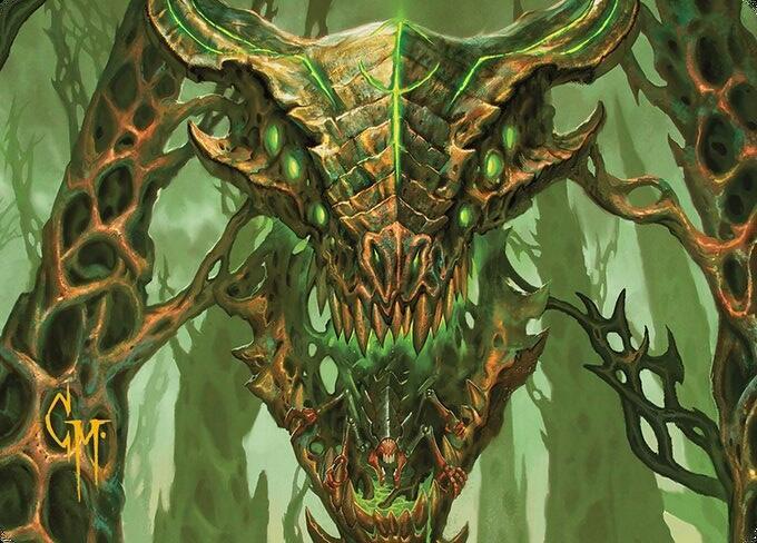 Colossal Dreadmask Art Card (Gold-Stamped Signature) 8 card from Art Series: Modern Horizons 3