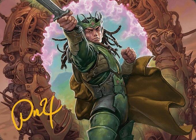 Eladamri, Korvecdal Art Card (Gold-Stamped Signature) 9 card from Art Series: Modern Horizons 3