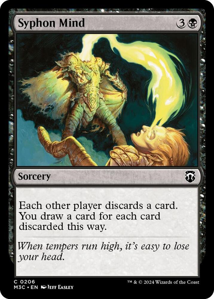 Syphon Mind (Ripple Foil) 206 card from Commander: Modern Horizons 3
