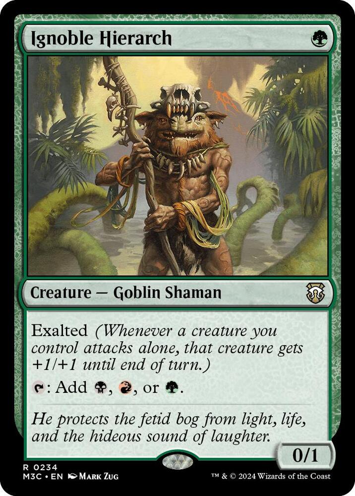 Ignoble Hierarch (Ripple Foil) 234 card from Commander: Modern Horizons 3