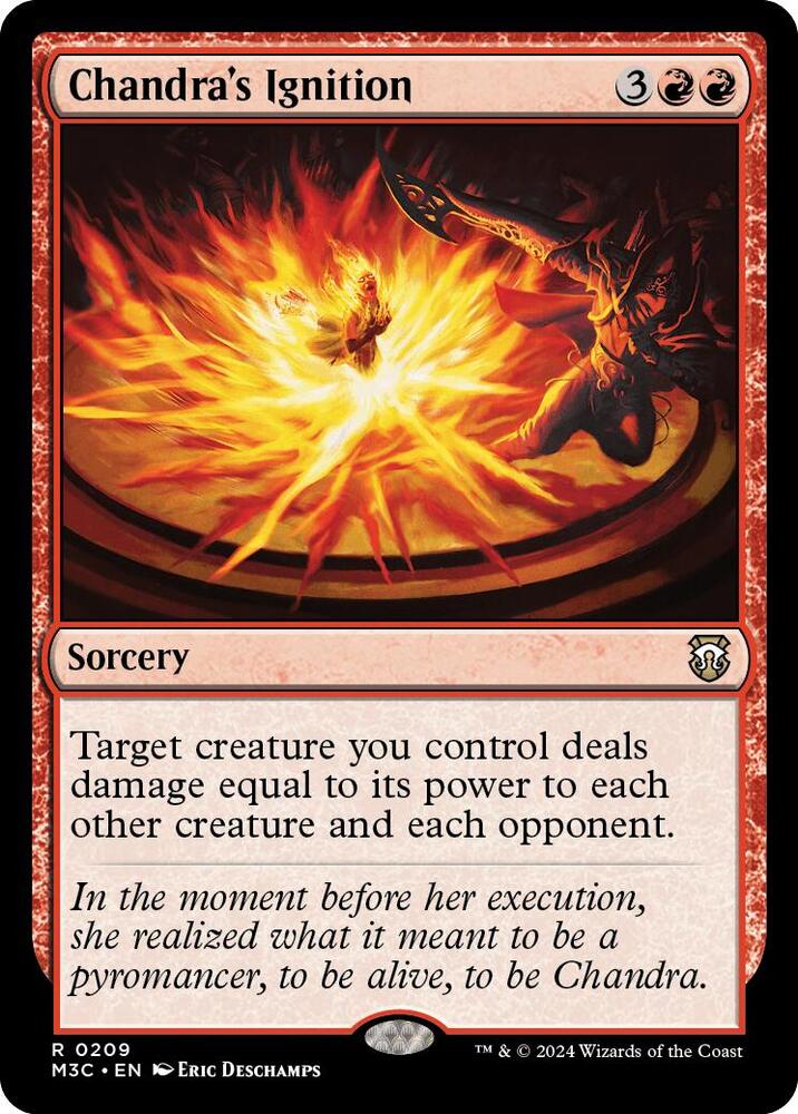Chandra's Ignition (Ripple Foil) 209 card from Commander: Modern Horizons 3