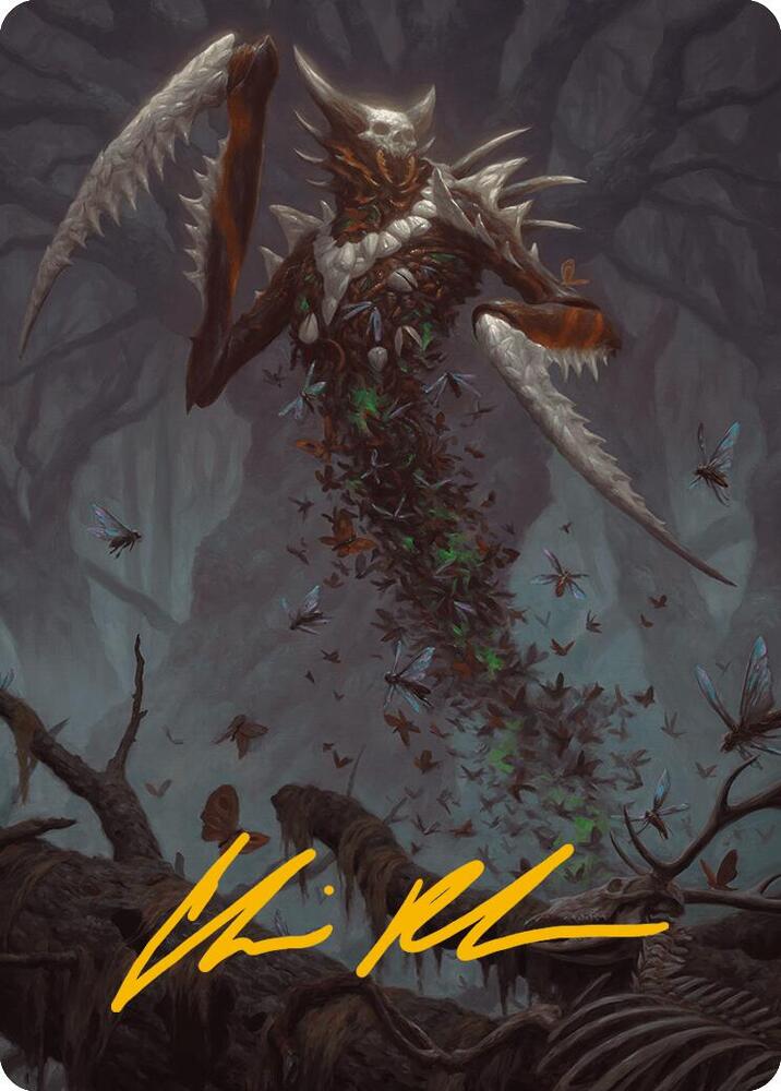 Grist, the Plague Swarm Art Card (Gold-Stamped Signature) 18 card from Art Series: Modern Horizons 3