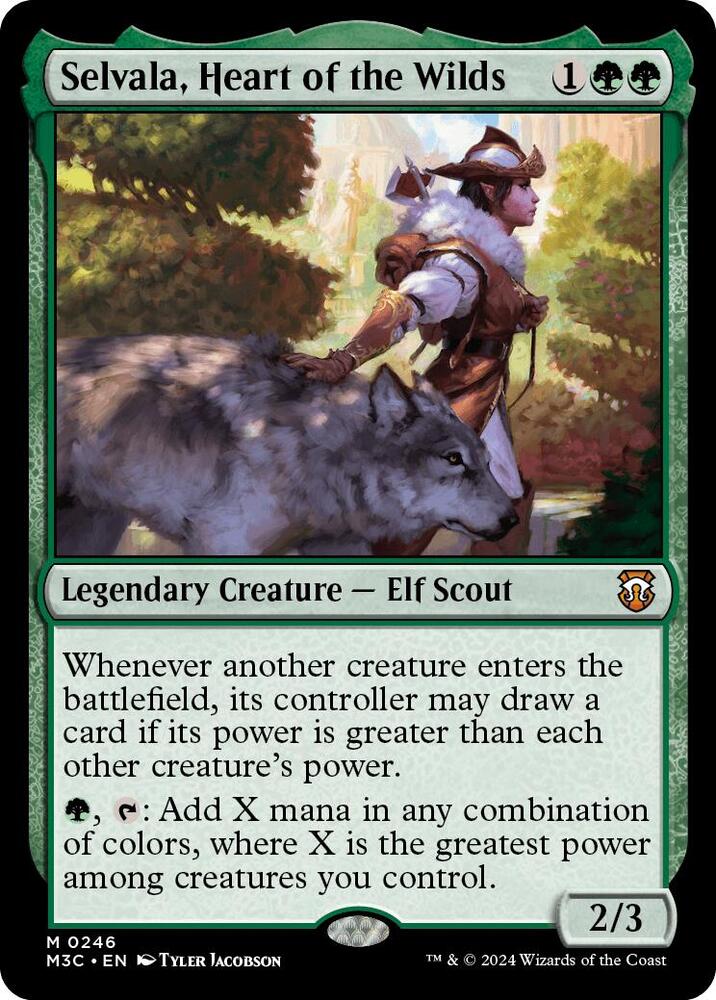 Selvala, Heart of the Wilds (Ripple Foil) 246 card from Commander: Modern Horizons 3