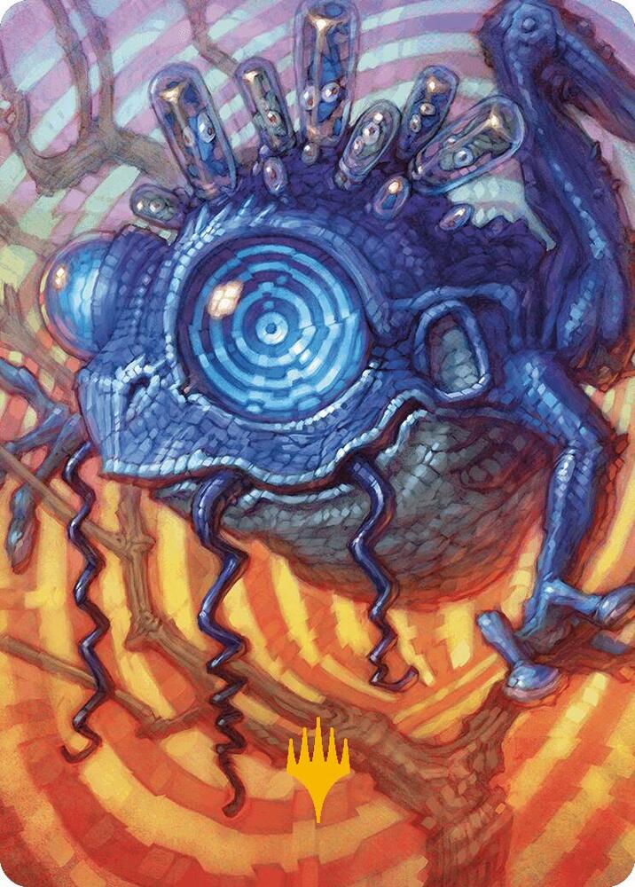 Psychic Frog Art Card (Gold-Stamped Planeswalker Symbol) 41 card from Art Series: Modern Horizons 3
