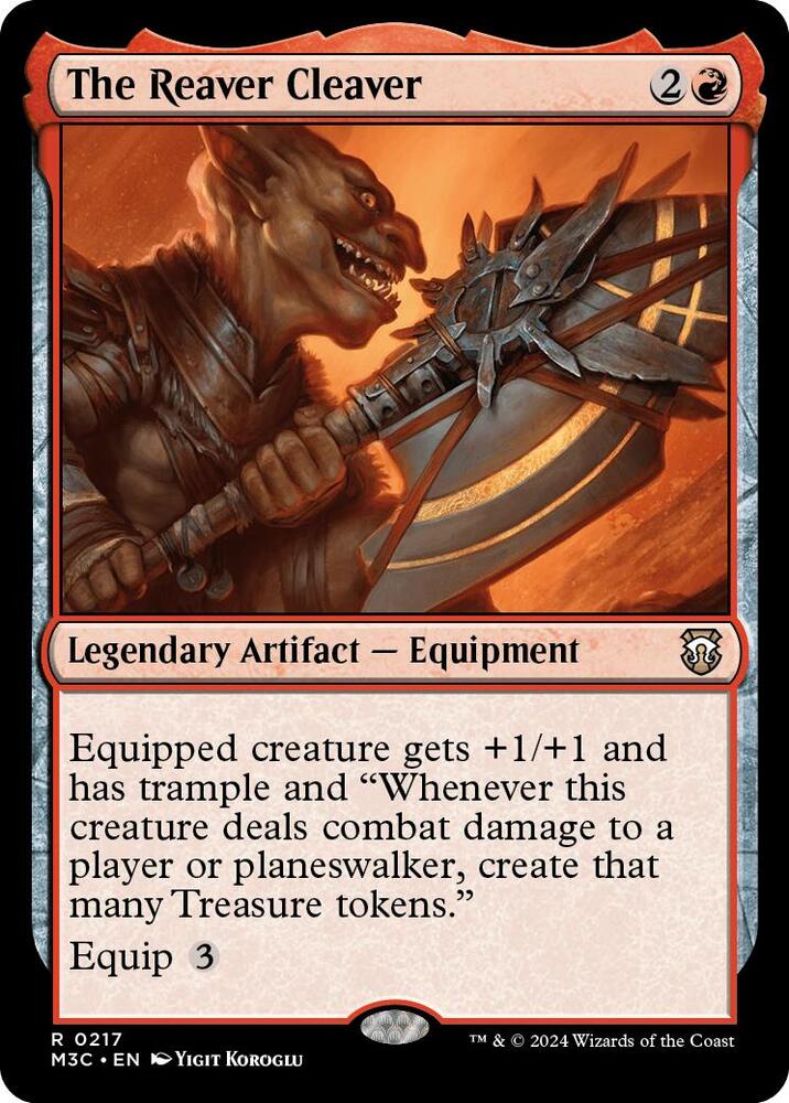 The Reaver Cleaver (Ripple Foil) 217 card from Commander: Modern Horizons 3