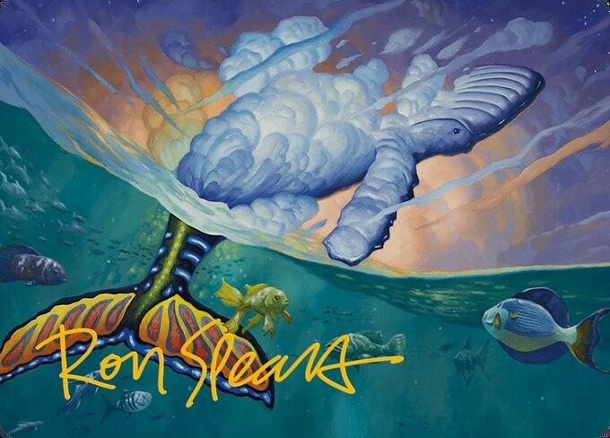 Dreamtide Whale Art Card (Gold-Stamped Signature) 2 card from Art Series: Modern Horizons 3