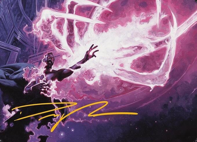 Flare of Malice Art Card (Gold-Stamped Signature) 3 card from Art Series: Modern Horizons 3