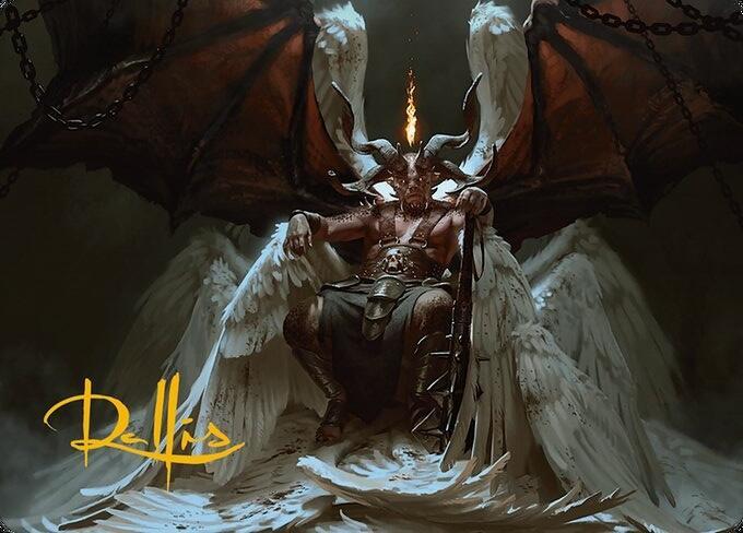 Shilgengar, Sire of Famine Art Card (Gold-Stamped Signature) 4 card from Art Series: Modern Horizons 3