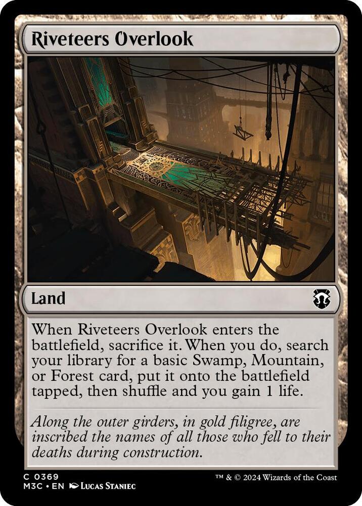 Riveteers Overlook (Ripple Foil) 369 card from Commander: Modern Horizons 3