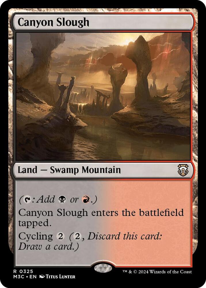 Canyon Slough (Ripple Foil) 325 card from Commander: Modern Horizons 3