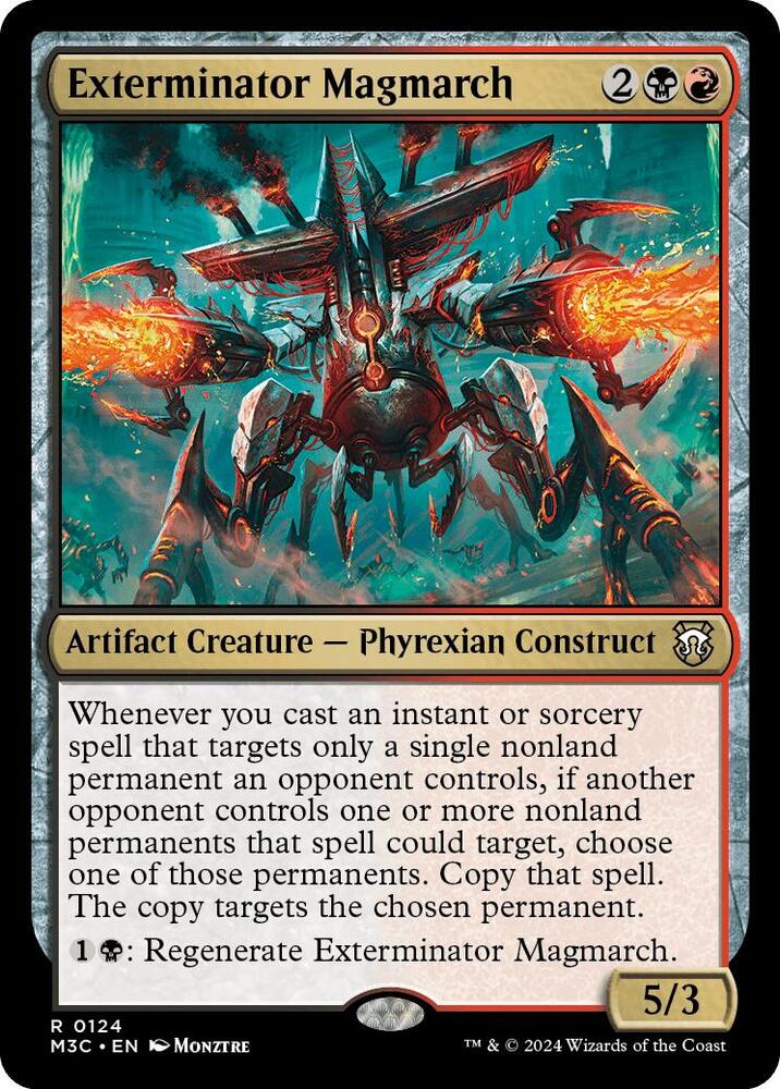 Exterminator Magmarch 124 card from Commander: Modern Horizons 3