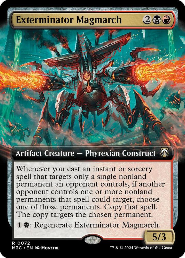 Exterminator Magmarch (Extended Art) 72 card from Commander: Modern Horizons 3