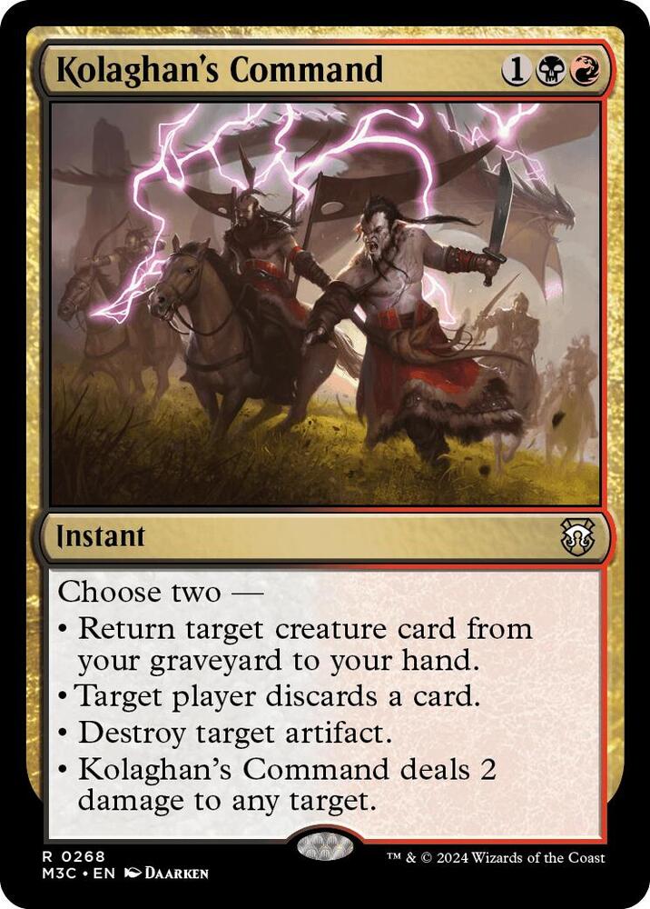 Kolaghan's Command (Ripple Foil) 268 card from Commander: Modern Horizons 3