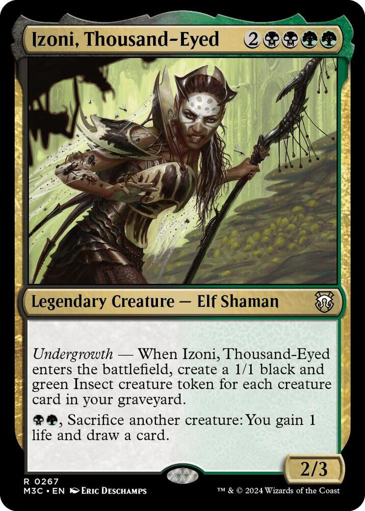 Izoni, Thousand-Eyed (Ripple Foil) 267 card from Commander: Modern Horizons 3