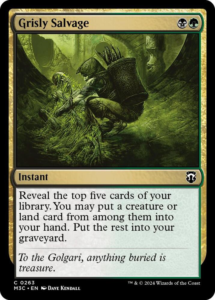 Grisly Salvage (Ripple Foil) 263 card from Commander: Modern Horizons 3