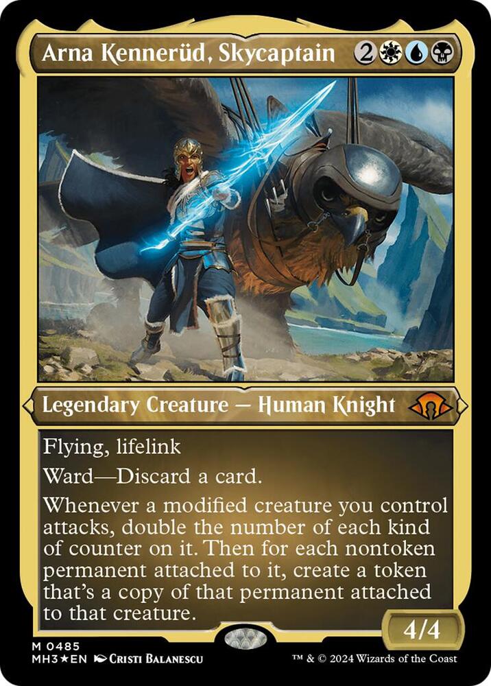 Arna Kennerud, Skycaptain (Foil Etched) 485 card from Modern Horizons 3