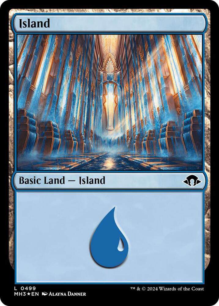 Island (Ripple Foil) 499 card from Modern Horizons 3